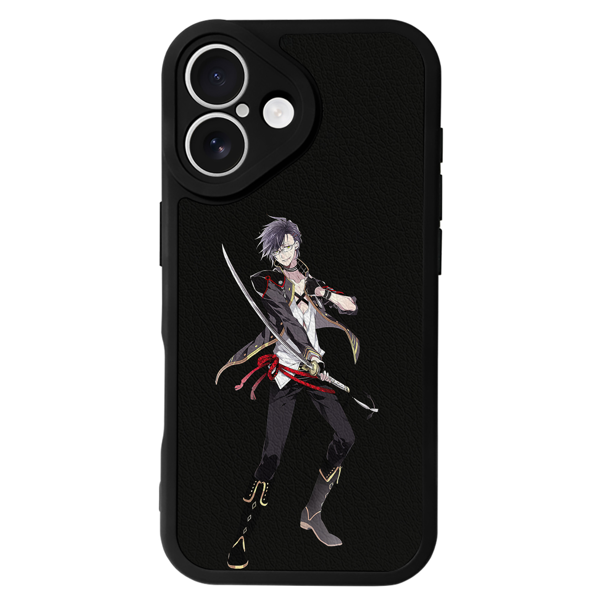 （画像用） 刀剣乱舞 Touken Ranbu 【iPhone 16シリーズ対応】シリコンスマホケース（レザー調） 材質：シリコン